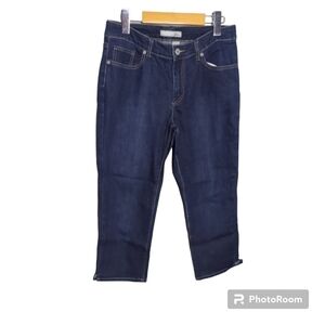 Chico's Platinum Grayson M Crop Jeans‎ Size 1 (US 8)